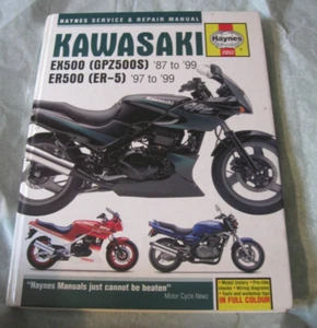 HC Haynes Manual 2052 - Kawasaki EX500 (GPZ500S) & ER500 (ER-5), '87 to '99 - Picture 1 of 5