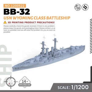 SSMODEL 1/1200 Military Model Kit USN Wyoming class Battleship BB-32 WAR WT WOW - Picture 1 of 4