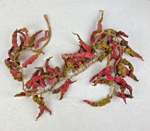 Chili Pepper Vintage Paper Ornament Jute Cord Vintage Southwest Kitchen Rista - Picture 1 of 4