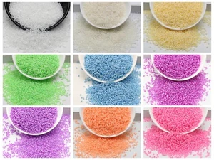 5000 pcs Ceylon Pearl Mini Glass Beads 1.5mm (12/0) + Storage Box Jewelry Making - Picture 1 of 19