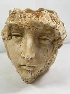 Rare Vintage Janet Jackson /1980s Hayes Parker Planter Pot Woman's Face 7.5 x 8” - Picture 1 of 6