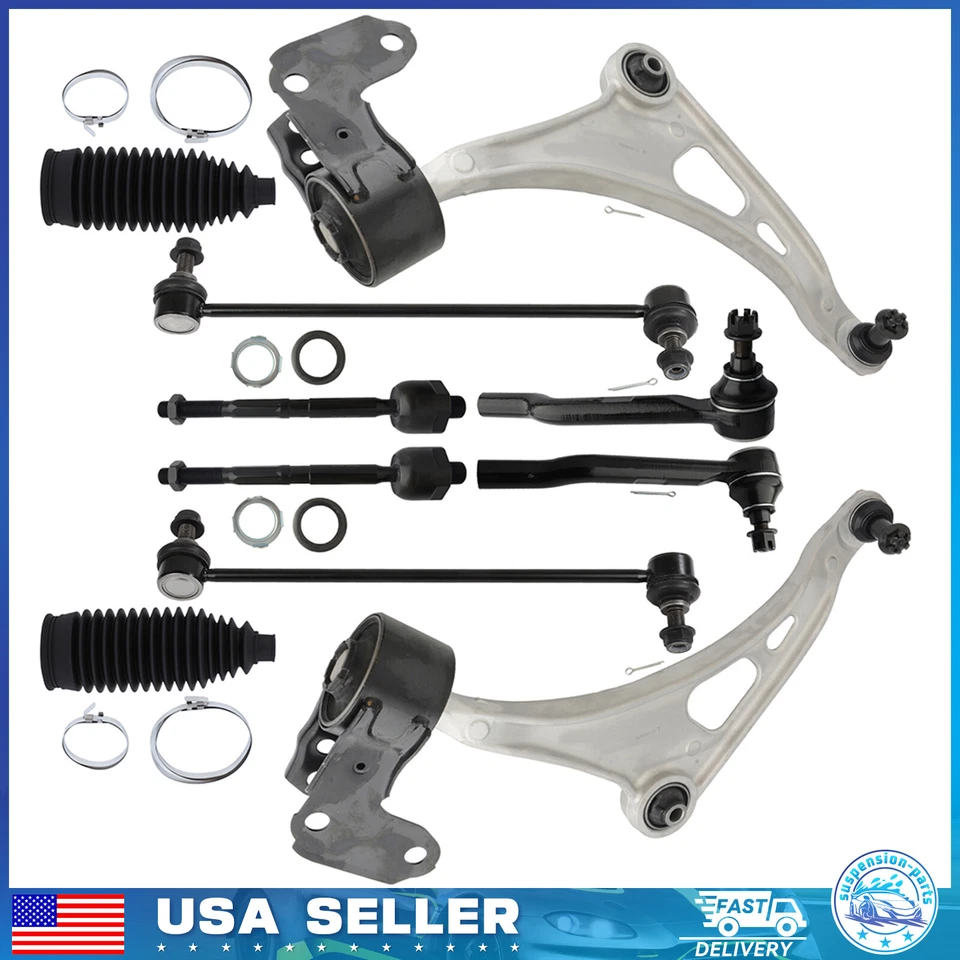 10x Front Lower Control Arm Sway Bar Tie Rod For 2014-2021 Honda Pilot Acura MDX - Image 1 of 4