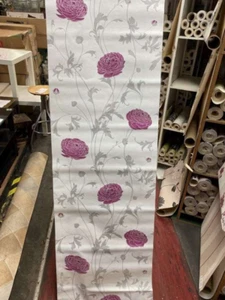 ERISMANN SELECT TEXTURED EMBOSSED WALLPAPER 6934-17 flower - Picture 1 of 11