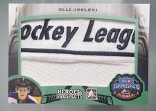 Olli Juolevi RARE '15-16 LEAF ITG Heroes & Prospects  GAME USED PATCH ⭐/10⭐ MINT