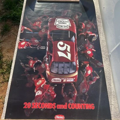 Jimmy Spencer HEINZ #57 PONTIAC 1990 20 Seconds and Counting Poster RARE NM - Image 1 of 4