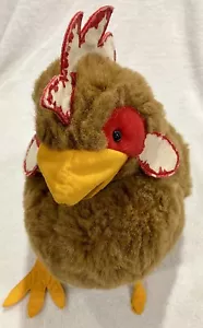 Folkmanis roter Kamm braune Henne - Hühnerhahn Handpuppe - seltene HTF Vintage - Bild 1 von 6
