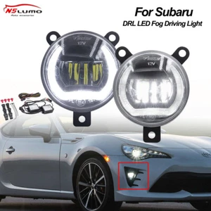 For Subaru BRZ WRX 2017-2020 DRL Halo Ring LED Fog Lights Daytime Running Lights - Picture 1 of 9