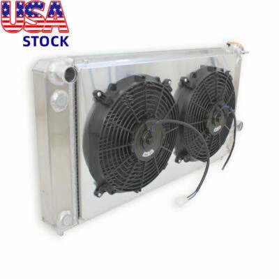 26.3" 3-Row Radiator+Shroud+Fan for 2000 2001 GMC Jimmy Diamond Edition V6 4.3L Foto 1 de 4