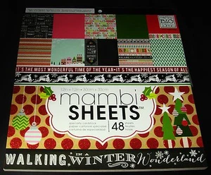 Almohadilla de papel de Navidad Mambi Cardstock para caminar en invierno país de las maravillas 48 shts 12 x 12 - Imagen 1 de 6