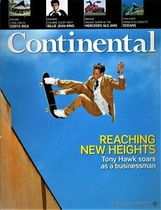 Continental Airlines Magazine - Back Issue - August 2010 - Tony Hawk - Picture 1 of 2