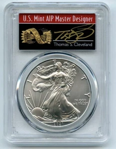 2021 (P) $1 Emergency Issue American Silver Eagle PCGS MS70 FDI Cleveland Arrows - Picture 1 of 2