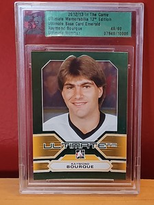 2012-13 ITG Ultimate Memorabilia 12TH Edition Emerald /60 Raymond Bourque B 49