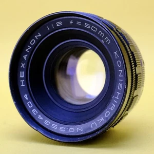 Early Konica Konishiroku Hexanon 50mm F2, Clean Usable Lens! Old Mount Type - Picture 1 of 6