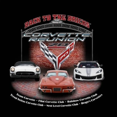 CORVETTE T-Shirt -WOMENS Corvette Reunion Back to the Bricks 70th Anniversary - Image 1 of 2
