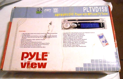 Pyle AM/FM/MPX/DVD/MP3/TV Car Stereo Receiver w/ Remote | PLTVD158 - Image 1 of 3