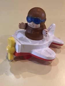 De colección Fisher Price Little People AIRPLANE PILOT 1996 pelo rojo - Imagen 1 de 8
