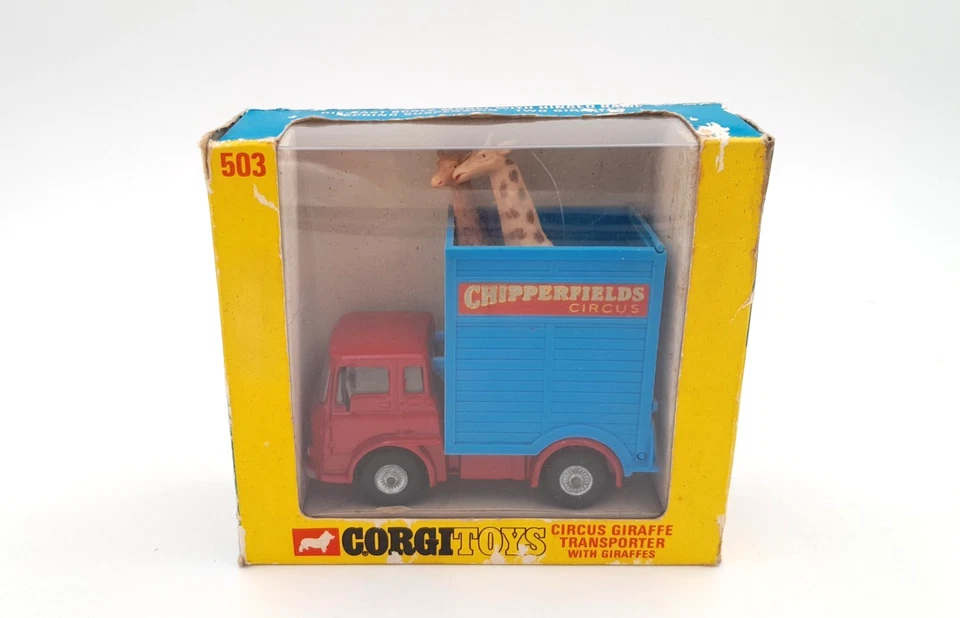 Corgi Toys 503 Chipperfields Giraffe Bedford Transporter - Immagine 1 di 4