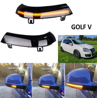 FRECCE a LED DINAMICHE PROGRESSIVE per VW GOLF V CANBUS PASSAT B5 SEQUENZIALI - Immagine 1 di 4