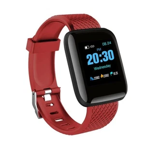 RED Smart 116 PLUS D13 Heart Rate Blood Pressure Waterproof Smart Bracelet Watch - Picture 1 of 11
