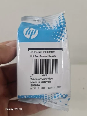 HP Instant Ink 63/302 Tri Colour Tintenpatrone Instant Ink versiegelt  - Bild 1 von 4