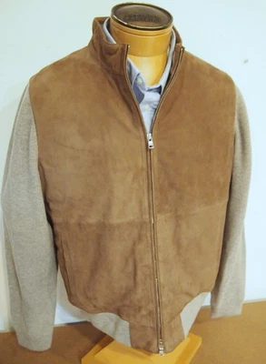 Peter Millar Crown Crafted Suede SOHO Bomber Style Jacket NWT XL $1795 Rye Tan - Image 1 of 4