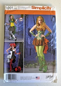 Simplicity Costumes 1091 Pattern Size H5 6-14 Uncut Halloween Cosplay 2015 - Picture 1 of 2