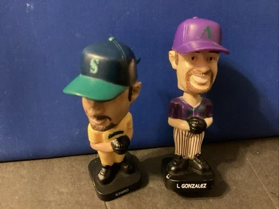 2 MINI 3.25" Bobbleheads: Luis González e Ichiro Suzuki - Lote #EE161 Foto 1 de 3