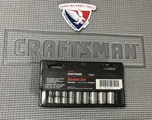 Juego de enchufes de 12 puntos de unidad Sears Craftsman SAE 9 piezas 1/4” 34371 EE. UU. - Imagen 1 de 6