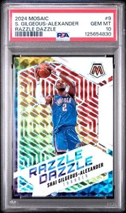 2024-25 MOSAIC RAZZLE DAZZLE SHAI GILGEOUS-ALEXANDER PSA 10 SSP - Picture 1 of 2