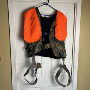 Gorilla Treestands Safety Harness Vest Hunting Fall Protection Camo Orange - Picture 1 of 14