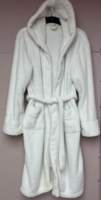 Ladies Soft Fleece Hooded Dressing Gown by George - Size 20 - 26 - image 1 of 4