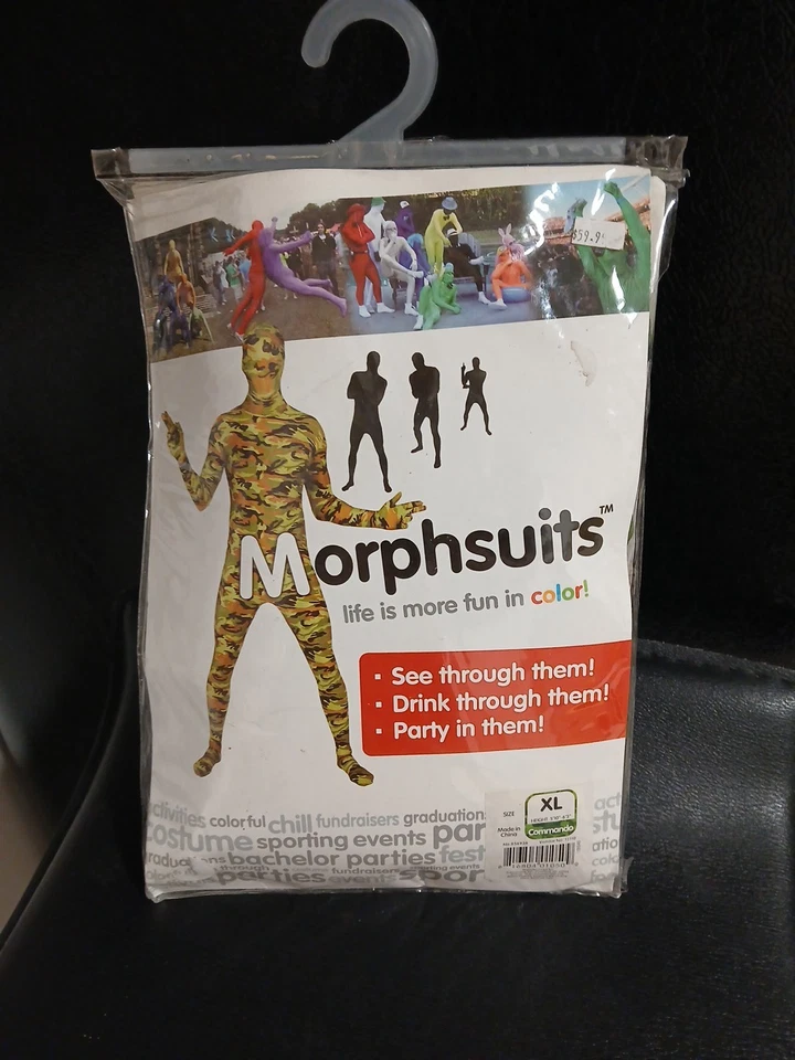 NUEVO Camuflaje Morphsuit Talla Extra Grande Una Pieza Body Caza Fiesta Diversión  Foto 1 de 3