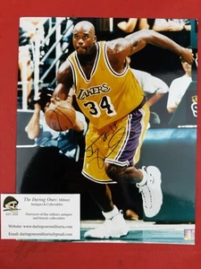 Original Shaquille O’Neal Signed Photo Shaq NBA Lakers - Picture 1 of 4