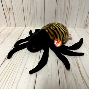 Peluche ragno Ty Beanie Buddies Spinner con etichetta da appendere 12 pollici - Foto 1 di 11