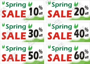 SPRING (Big Clearance) SALE Vinyl Banner. Existing Text Change Available - Picture 1 of 10