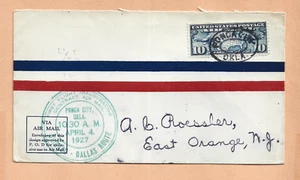 C7 FIRST FLIGHT  PONCA CITY OKLA TO NEW YORK APR 4,1927 3S9A - Picture 1 of 1