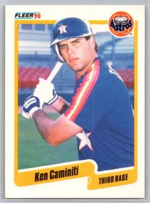 1990 Fleer Baseball #225a Ken Caminiti - VG - Houston Astros - Image 1 of 2