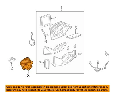 Used HVAC Blower Motor fits: 2004 Cadillac Srx  Grade A - Image 1 of 3