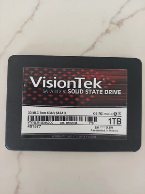 VisionTek 1TB 3D MLC 7mm 2.5" SSD - 550 MB/s Maximum Read Transfer Rate 900981 - Image 1 of 2