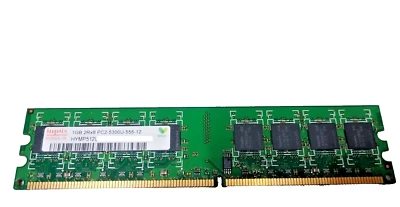 BANCO RAM 1 GB x2 Hynix HYMP512U64EP8-Y5 AB-A PC2-5300U-555-12- DDR2 - Immagine 1 di 2
