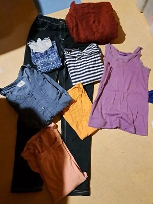 Paket: Mädchen Oberteile Pullover T Shirts Mädchen Kleiderpaket: Größe ca 164 XS - Bild 1 von 4