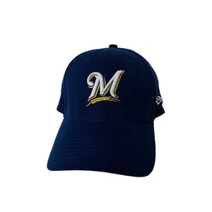 Milwaukee Brewers Adult Medium to Large Hat New Era Blue MLB Embroidered - Picture 1 of 10