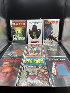 HORROR Comic Book Lot Of 9 Red Room, Night Of The Living Dead Nightmare Blog F67