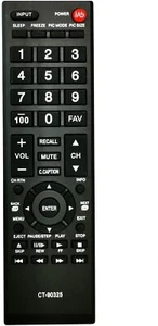 Repuesto de control remoto Toshiba CT-90325 para todos los televisores inteligentes Toshiba LCD LED HDTV - Imagen 1 de 3