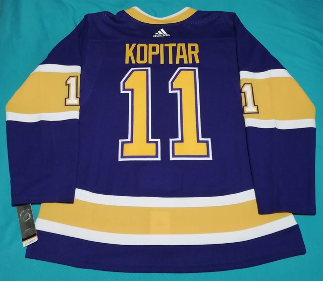 Adidas Los Angeles Kings Women's Anze Kopitar Authentic Purple Fights  Cancer Practice NHL Jersey