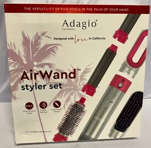 Adagio AirWand Styler Set - 5 Aufsätze, Föhn, Glätteisen - NEU, dmgd bx - Bild 1 von 5