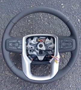 OEM 2022-2023 GMC Sierra 1500 Black Steering Wheel 87821699 - Bild 1 von 5