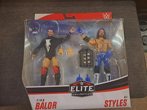 WWE Elite A.J. Styles and Finn Balor 2 Pack Cover