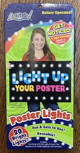 Artskills Poster Lights Steady or Flashing LED 20 Bright Lights New - Picture 1 of 2