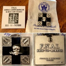Arditi Distintivo UFFICIALE FNAI Reparti Assalto Argento 